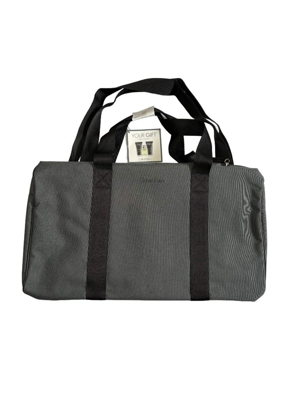 Calvin Klein Eternity For Men Duffle Bag Gift With Purchase NWT Grey Black